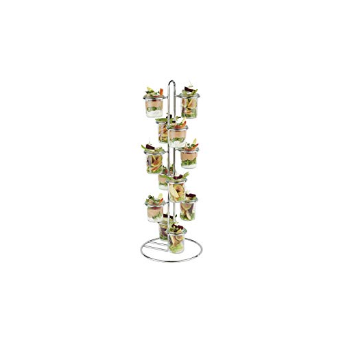 APS 33246 WECK Metall Servierständer mit 12 Tiers (Ø 6 cm), Ø 22 x 59 cm, 12 Tiers von APS