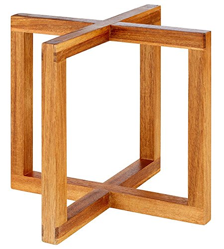 APS 33280 WOOD Akazienholz Buffet-Ständer, 20 x 20 x 17, 5 cm, Beige von APS