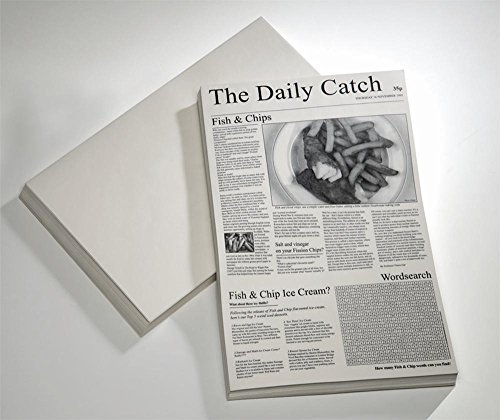 APS 40670 Wachspapier "SNACKHOLDER", 42 x 25 cm, Motiv: Zeitung, Inhalt: 500 Stück APS 40670 Wachspapier "SNACKHOLDER", 42 x 25 cm, Motiv: Zeitung, Inhalt: 500 Stück von APS