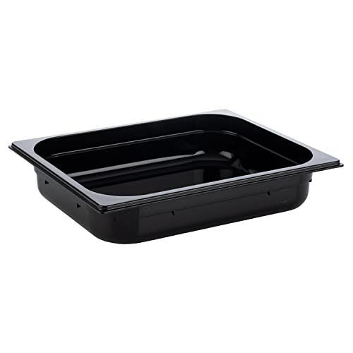 APS 82064 GN 1/2 Behälter, Gastronormbehälter aus Polycarbonat, Abmessungen 325 x 265mm/Höhe 65 mm/Volumen 3,9 Liter, schwarz von APS