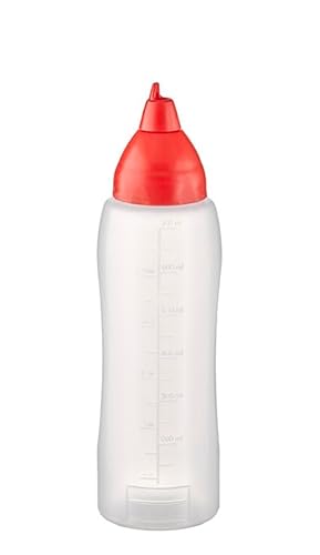 APS 93275 Quetschflasche NON DRIP, Ø 7 cm, Höhe 25,5 cm, 750 ml, Polyethylen, rot, mit Schraubdeckel, tropffrei APS 93275 Quetschflasche NON DRIP, Ø 7 cm, Höhe 25,5 cm, 750 ml, Polyethylen, rot, mit Schraubdeckel, tropffrei von APS