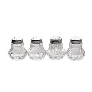 APS Salz- & Pfefferstreuer-Set Mini transparent/silber 4-tlg. von APS