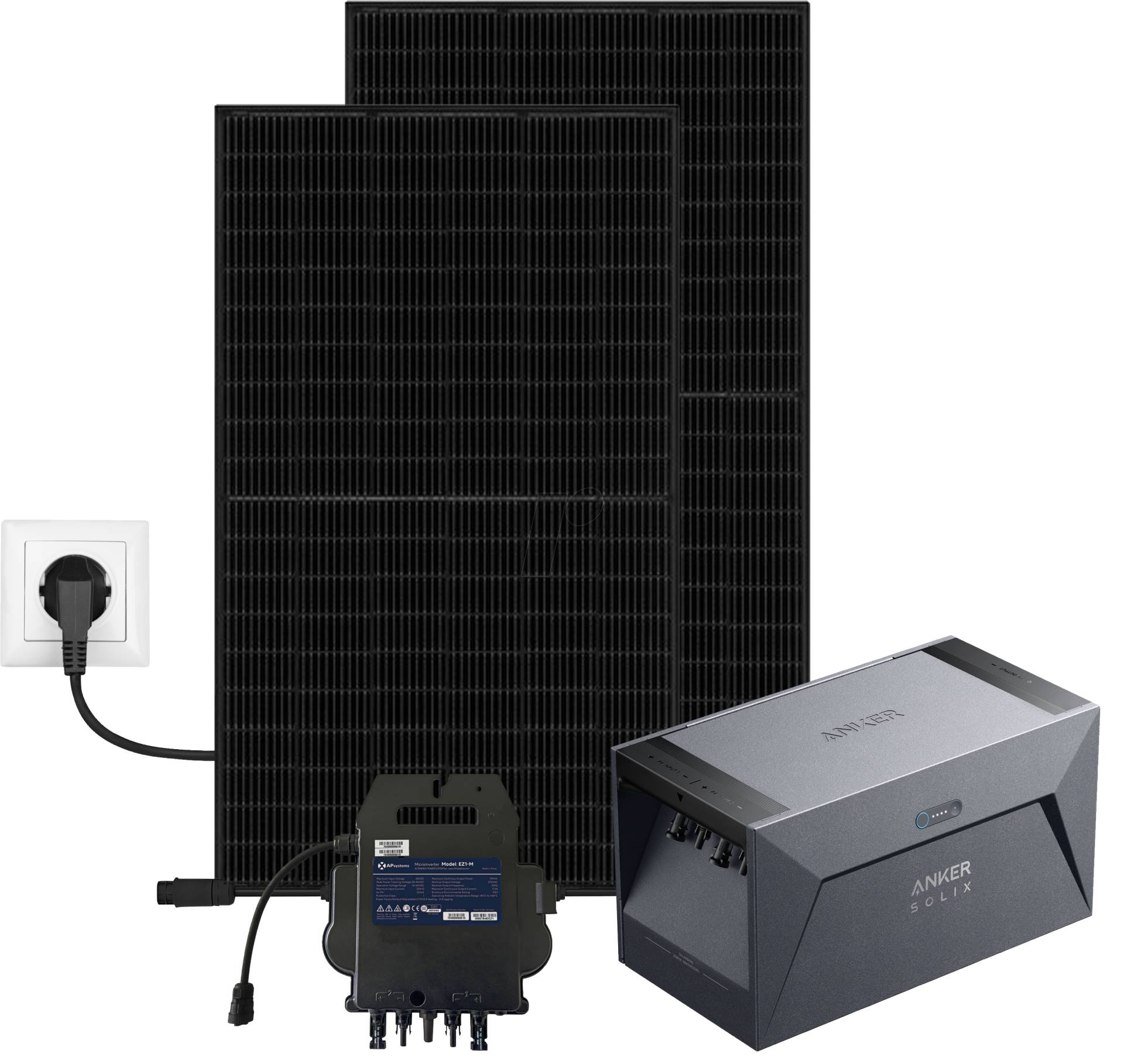 BK+ANKER SOLIX - Balkonkraftwerk, 800 W + Speicher 1,6 kWh von APSYSTEMS