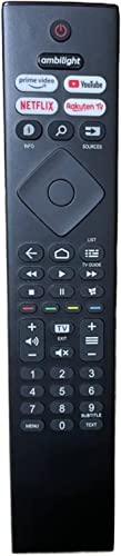 Ersetzen Philips Fernbedienung für Ambilight, Kompatibel Mit Philips Fernseher 32PFS6906/12 55PUS8106/12 65PUS7906/12 70PUS7956/12 - Kein Einrichten Erforderlich Ersetzen Philips Fernbedienung für Ambilight, Kompatibel Mit Philips Fernseher 32PFS6906/12 55PUS8106/12 65PUS7906/12 70PUS7956/12 - Kein Einrichten Erforderlich von APYRDH