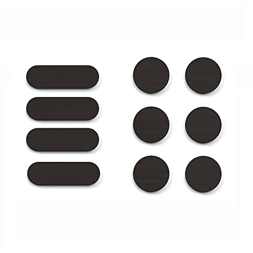 APeiSi Universal Webcam Abdeckungen - Sichtschutz Zubehör, keine Rückstände Anbringung, sicherer Bildschirmverschluss - Punkte und Bars, 20 Stück - Schwarz (Schwarz) von APeiSi