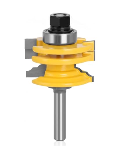 APlus 8mm Gehrung Verleimfräser, Oberfräse Lock Miter Router Bit Holzbearbeitung Fräser Schneidwerkzeug für Fenster & Türen, Graviermaschine Trimmmaschine APlus 8mm Gehrung Verleimfräser, Oberfräse Lock Miter Router Bit Holzbearbeitung Fräser Schneidwerkzeug für Fenster & Türen, Graviermaschine Trimmmaschine von APlus