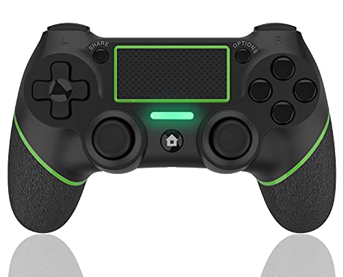 AQCTIM Controller für PlayS4/Pro/Slim,Wireless Bluetooth Controller Gamepad Joystick,6-Achsen Dual Vibration LED Indicator Touchpanel Audiofunktion Game Controller(Grün) von AQCTIM