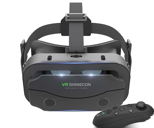 AQCTIM VR Brille für Handy 3D Virtual Reality mit Bluetooth-Fernbedienung für IOS/Android 4,7-7,2" Smartphones von AQCTIM