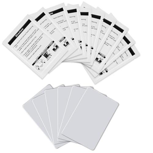 60622 Etikettier-Reinigungskarte für DYMO LabelWriter Etikettendrucker, 10 Stück von AQDD