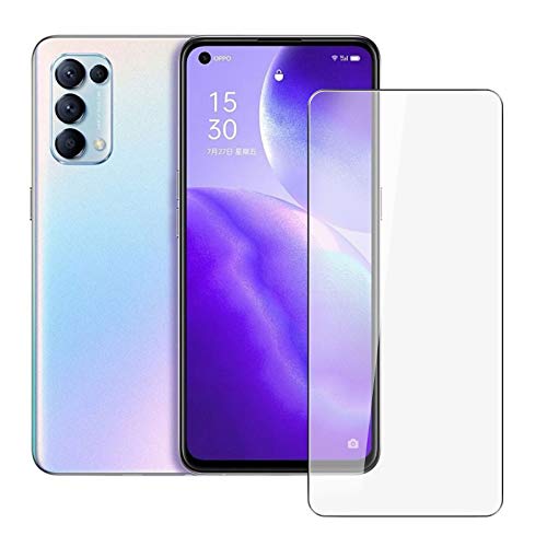 AQGG [1 Sätze für Oppo Reno5 5G CPH2145 (6.43 Zoll) gehärtetes Glas temperierten Glas HD Displayschutzfolie, Härte 9H Schutzfolie, [Anti Kratzer] gehärtetes glassfolie für Oppo Reno5 5G CPH2145 von AQGG