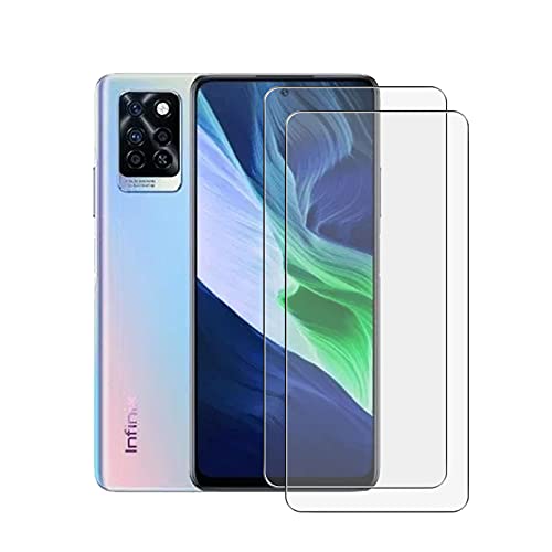 AQGG [2 Sätze für Infinix Note 10 Pro (6.95") gehärtetes Glas temperierten Glas HD Displayschutzfolie, Härte 9H Schutzfolie, [Anti Kratzer] Gehärtetesglasfolie für Infinix Note 10 Pro von AQGG