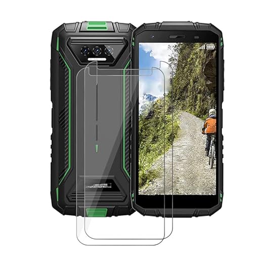 AQGG 2 Stück Schutzfolie für Doogee S41 Pro (5.50 Zoll) Displayschutzfolie, 9H Härte Folie HD Klar Schutzglas, Kratzfestnzer Anti-Bläschen gehärtetes Glas Schutz Screen von AQGG