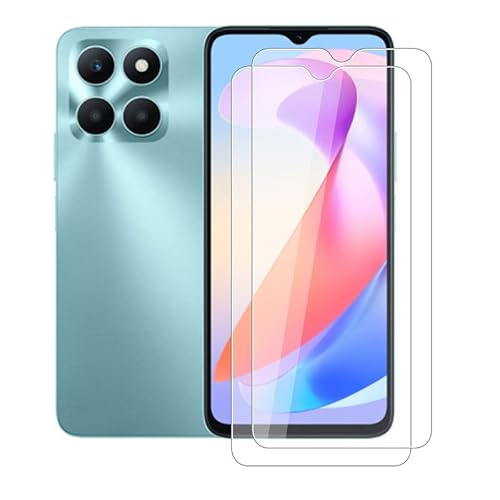 AQGG 2 Stück Schutzfolie für Honor X6a WDY-LX1 (6.56") Displayschutzfolie, 9H Härte Folie HD Klar Schutzglas, Kratzfestnzer Anti-Bläschen gehärtetes Glas Schutz screen von AQGG
