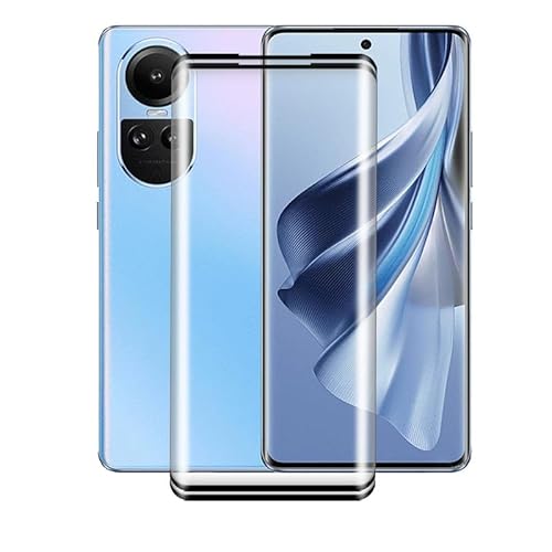 AQGG 2 Stück Schutzfolie für Oppo Reno10 CPH2531 (6.70") Displayschutzfolie, 9H Härte Folie HD Klar Schutzglas, Kratzfestnzer Anti-Bläschen gehärtetes Glas Schutz screen von AQGG