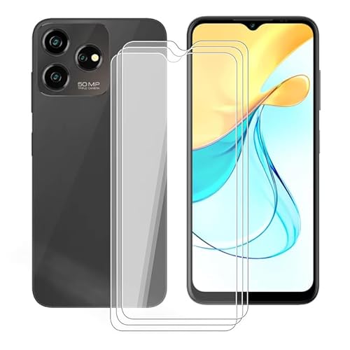 AQGG 3 Stück Schutzfolie für ZTE Axon 50 Lite 8050 (6.60") Displayschutzfolie, 9H Härte Folie HD Klar Schutzglas, Kratzfestnzer Anti-Bläschen gehärtetes Glas Schutz screen von AQGG