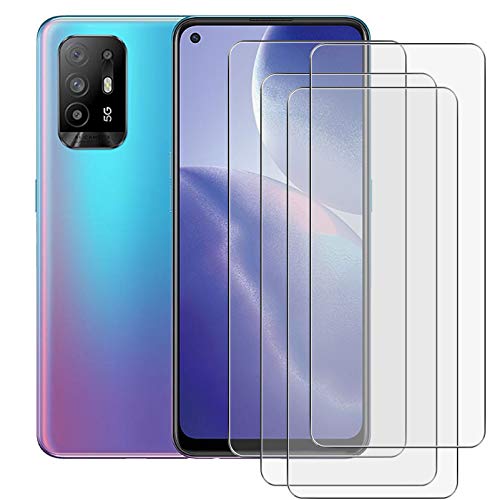 AQGG [4 Sätze für Oppo A94 5G CPH2211 (6.43 Zoll) gehärtetes Glas temperierten Glas HD Displayschutzfolie, Härte 9H Schutzfolie, [Anti Kratzer] Gehärtetesglasfolie für Oppo A94 5G CPH2211 von AQGG