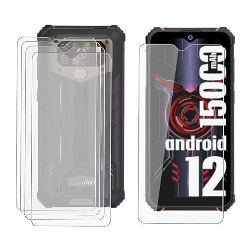 AQGG 5 Stück Schutzfolie für Hotwav W10 Pro (6.53 Zoll) Displayschutzfolie, 9H Härte Folie HD Klar Schutzglas, Kratzfestnzer Anti-Bläschen gehärtetes Glas Schutz Screen Bildschirmschutz von CHICHL