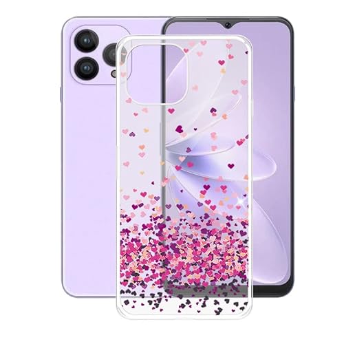 AQGG Hülle für Cubot P80 (6.58 Zoll) Hüllen Schutzhülle Tasche handyhülle Stoßkasten Schale Phone Case Transparente TPU Weich Silikon Cases -Liebe von CHICHL