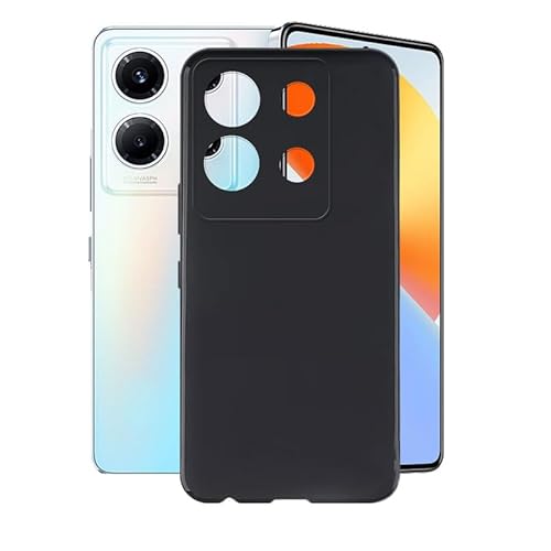 AQGG Hülle für Infinix Note 30 VIP (6.67") Hüllen Schutzhülle Tasche handyhülle Stoßkasten Schale Phone Case Black TPU Weich Silikon Cases von AQGG