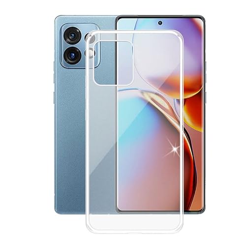 AQGG Hülle für Motorola Edge 40 Pro (6.67 Zoll) Hüllen Schutzhülle Tasche handyhülle Stoßkasten Schale Phone Case Transparente TPU Weich Silikon Cases von AQGG