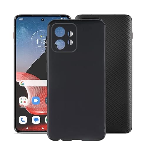 AQGG Hülle für Motorola ThinkPhone (6.60 Zoll) Hüllen Schutzhülle Tasche handyhülle Stoßkasten Schale Phone Case Black TPU Weich Silikon Cases von AQGG