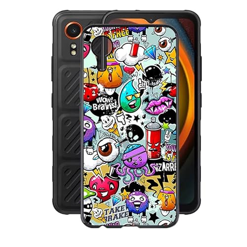 AQGG Hülle für Samsung Galaxy XCover 7 SM-G556B (6.60") Hüllen Schutzhülle Tasche Handyhülle Stoßkasten Schale Phone Case Black TPU Weich Silikon Cases - XS40 von AQGG
