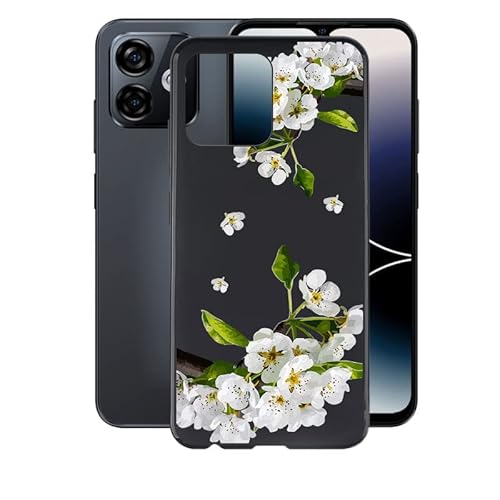 AQGG Hülle für Ulefone Note 16 Pro (6.52") Hüllen Schutzhülle Tasche handyhülle Stoßkasten Schale Phone Case Black TPU Weich Silikon Cases -rosa Berg von AQGG
