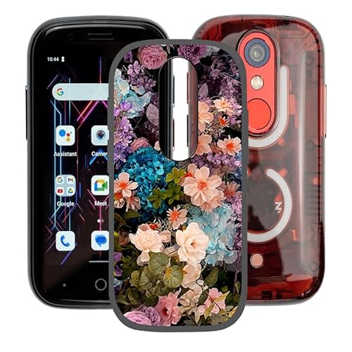 AQGG Hülle für Unihertz Jelly Star (3.00") Hüllen Schutzhülle Tasche Handyhülle Stoßkasten Schale Phone Case Black TPU Weich Silikon Cases - RomanceD von AQGG