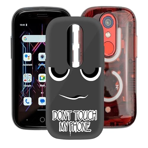 AQGG Hülle für Unihertz Jelly Star (3.00") Hüllen Schutzhülle Tasche Handyhülle Stoßkasten Schale Phone Case Black TPU Weich Silikon Cases - große Augen von AQGG