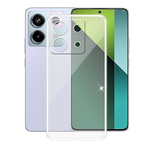 AQGG Hülle für Xiaomi Redmi Note 13 Pro 5G (6.67") Hüllen Schutzhülle Tasche Handyhülle Stoßkasten Schale Phone Case Transparente TPU Weich Silikon Cases - Clear von AQGG