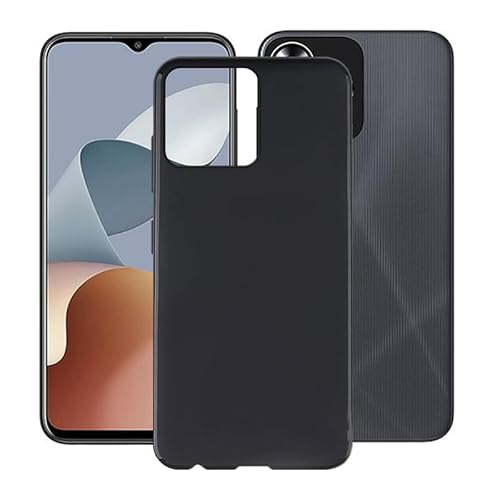 AQGG Hülle für ZTE Axon 50 Lite 8050 (6.60") Hüllen Schutzhülle Tasche Handyhülle Stoßkasten Schale Phone Case Black TPU Weich Silikon Cases - Schwarz von AQGG