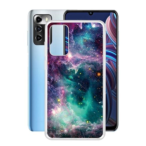 AQGG Hülle für ZTE Blade A72 (6.75 Zoll) Transparente TPU Weich Silikon Handyhülle Schutzhülle Stoßkasten Anti Kratzer-WMA33 von AQGG