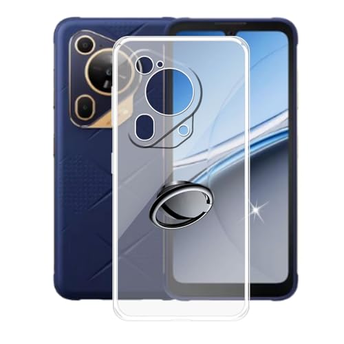 AQGGIIXY Hülle für Fossibot F112 Pro (6.88") Hüllen + Handy Ring Halter Handyhülle Stoßkasten Schale Phone Case Transparente TPU Weich Silikon Cases - SH3 von AQGGIIXY