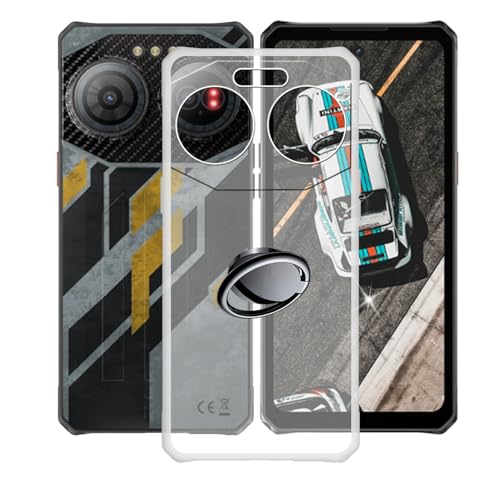 AQGGIIXY Hülle für IIIF150 Air 3 (6.6") Hüllen + Handy Ring Halter Handyhülle Stoßkasten Schale Phone Case Transparente TPU Weich Silikon Cases - SH3 von AQGGIIXY