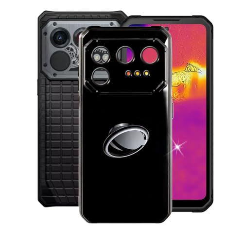 AQGGIIXY Hülle für IIIF150 Raptor 5G (6.78") Hüllen + Handy Ring Halter Handyhülle Stoßkasten Schale Phone Case Black TPU Weich Silikon Cases von AQGGIIXY