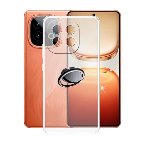 AQGGIIXY Hülle für vivo iQOO Z10 Turbo Pro (6.78") Hüllen + Handy Ring Halter Handyhülle Stoßkasten Schale Phone Case Transparente TPU Weich Silikon Cases - SH3 von AQGGIIXY