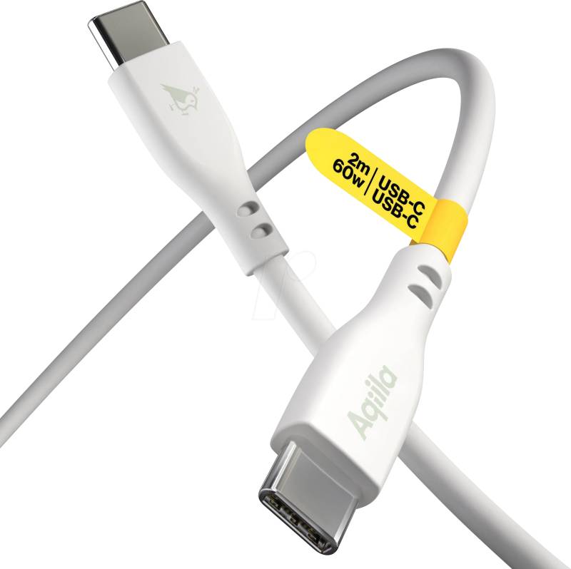 AQIILA 2SI829 - Lade-/ Sync- Kabel, USB C Stecker > C Stecker, 2 m von AQIILA