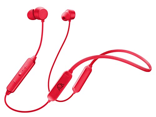 AQL Collar Flexible | Bluetooth-Kopfhörer | Universelle Bluetooth-Kopfhörer mit Nackenbügel – 250-mh-Akku, 20 Std. Musikdauer, 2 Std. Ladezeit – 10 m Reichweite – Rot von AQL AUDIO QUALITY LAB