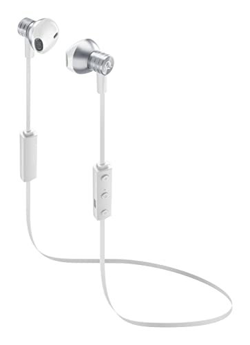 AQL Wild | Bluetooth-Kopfhörer | Bluetooth-Kopfhörer für Mobiltelefone mit Fernbedienung und integriertem Mikrofon – 75-mH-Akku – 7 Stunden Musikdauer – Aufladen in 2,5 Stunden – Weiß von AQL AUDIO QUALITY LAB