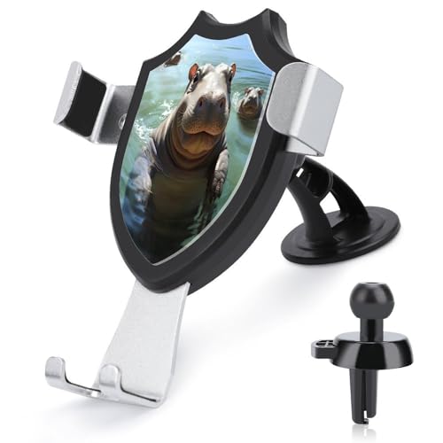 AQRJLPM Cute Hippos Handyhalterung fürs Auto, Freisprecheinrichtung für Armaturenbrett, Windschutzscheibe, Lüftungsschlitz, Metallhaken, Handy-Halterung für alle Smartphones und Automodelle AQRJLPM Cute Hippos Handyhalterung fürs Auto, Freisprecheinrichtung für Armaturenbrett, Windschutzscheibe, Lüftungsschlitz, Metallhaken, Handy-Halterung für alle Smartphones und Automodelle von AQRJLPM