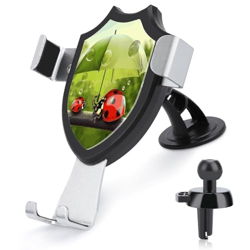 AQRJLPM Funny Ladybug Handyhalterung, Handyhalterung, Auto-Freisprech-Halterung für Armaturenbrett, Windschutzscheibe, Lüftungsschlitz, Metallhaken, Handy-Halterung für alle Smartphones und AQRJLPM Funny Ladybug Handyhalterung, Handyhalterung, Auto-Freisprech-Halterung für Armaturenbrett, Windschutzscheibe, Lüftungsschlitz, Metallhaken, Handy-Halterung für alle Smartphones und von AQRJLPM