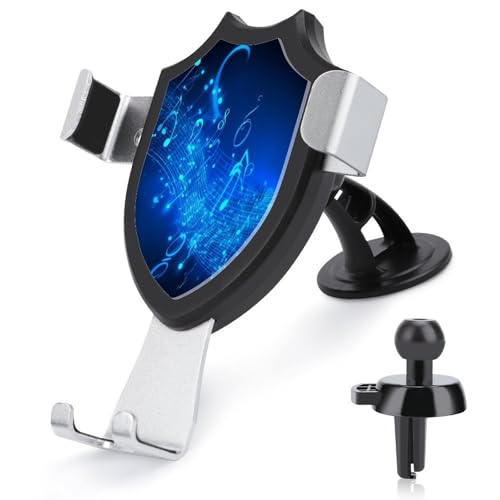 AQRJLPM Handyhalterung mit Musiknoten, Freisprecheinrichtung für Armaturenbrett, Windschutzscheibe, Metallhaken, Handy-Halterung für alle Smartphones und Automodelle, Blau AQRJLPM Handyhalterung mit Musiknoten, Freisprecheinrichtung für Armaturenbrett, Windschutzscheibe, Metallhaken, Handy-Halterung für alle Smartphones und Automodelle, Blau von AQRJLPM