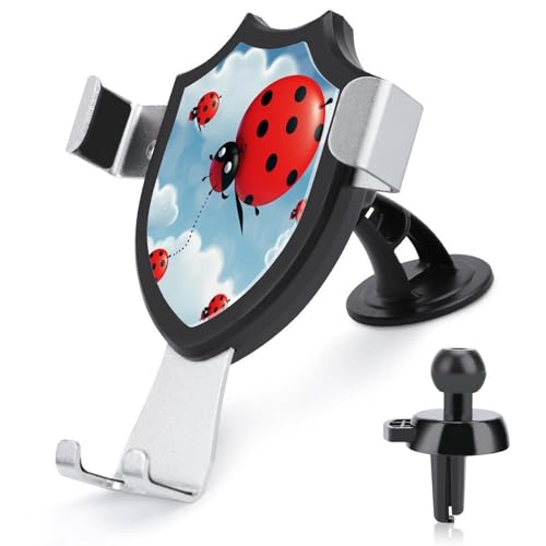 AQRJLPM Ladybug and Cloud Handyhalterung fürs Auto, Freisprecheinrichtung für Armaturenbrett, Windschutzscheibe, Lüftungsschlitz, Metallhaken, Handy-Halterung für alle Smartphones und Automodelle AQRJLPM Ladybug and Cloud Handyhalterung fürs Auto, Freisprecheinrichtung für Armaturenbrett, Windschutzscheibe, Lüftungsschlitz, Metallhaken, Handy-Halterung für alle Smartphones und Automodelle von AQRJLPM