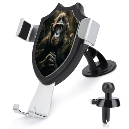 AQRJLPM Monkey in Jungle Handyhalterung fürs Auto, Freisprecheinrichtung für Armaturenbrett, Windschutzscheibe, Lüftungsschlitz, Metallhaken, Handy-Halterung für alle Smartphones und Automodelle AQRJLPM Monkey in Jungle Handyhalterung fürs Auto, Freisprecheinrichtung für Armaturenbrett, Windschutzscheibe, Lüftungsschlitz, Metallhaken, Handy-Halterung für alle Smartphones und Automodelle von AQRJLPM