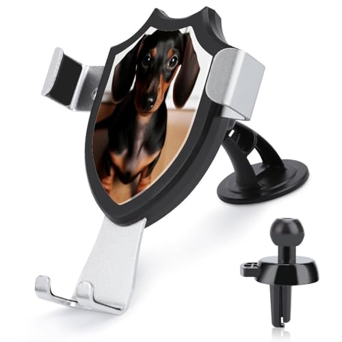 AQRJLPM Niedliche Wiener Wiener Sausage Dog Handyhalterung Auto Freisprecheinrichtung Halterungen für Armaturenbrett Windschutzscheibe Lüftungsschlitz Metallhaken Clip Handyhalterung für alle AQRJLPM Niedliche Wiener Wiener Sausage Dog Handyhalterung Auto Freisprecheinrichtung Halterungen für Armaturenbrett Windschutzscheibe Lüftungsschlitz Metallhaken Clip Handyhalterung für alle von AQRJLPM