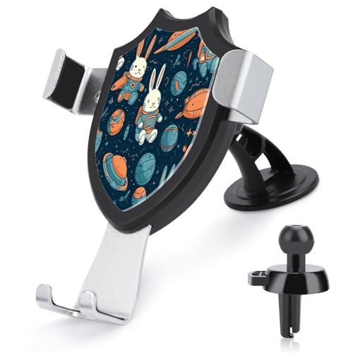 AQRJLPM Rabbit and Space Handyhalterung fürs Auto, Freisprecheinrichtung für Armaturenbrett, Windschutzscheibe, Lüftungsschlitz, Metallhaken, Handy-Halterung für alle Smartphones und Automodelle AQRJLPM Rabbit and Space Handyhalterung fürs Auto, Freisprecheinrichtung für Armaturenbrett, Windschutzscheibe, Lüftungsschlitz, Metallhaken, Handy-Halterung für alle Smartphones und Automodelle von AQRJLPM