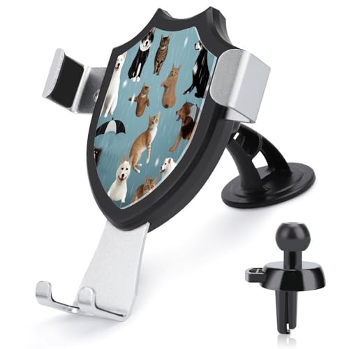 AQRJLPM Raining Cats & Dogs Handyhalterung fürs Auto, Freisprecheinrichtung für Armaturenbrett, Windschutzscheibe, Lüftungsschlitz, Metallhaken, Handy-Halterung für alle Smartphones und Automodelle AQRJLPM Raining Cats & Dogs Handyhalterung fürs Auto, Freisprecheinrichtung für Armaturenbrett, Windschutzscheibe, Lüftungsschlitz, Metallhaken, Handy-Halterung für alle Smartphones und Automodelle von AQRJLPM