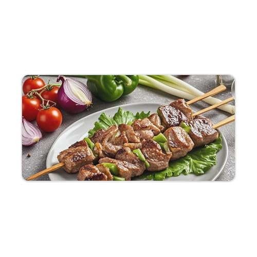BBQ Türkiye Mauspad, groß, rutschfest, für Büro, Schreibtisch, große Computer- und Laptop-Matte, Laptop-Schutz, Schreibblöcke für Büro, Zuhause, 30,5 x 61 cm BBQ Türkiye Mauspad, groß, rutschfest, für Büro, Schreibtisch, große Computer- und Laptop-Matte, Laptop-Schutz, Schreibblöcke für Büro, Zuhause, 30,5 x 61 cm von AQRJLPM