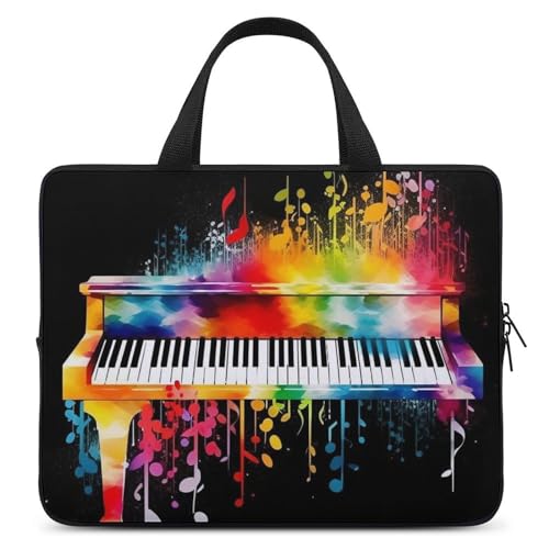 Bunte Laptoptasche für Klaviertastatur, Musik, langlebig, wasserabweisend, Notebook-Tasche für Computer oder Tablet Bunte Laptoptasche für Klaviertastatur, Musik, langlebig, wasserabweisend, Notebook-Tasche für Computer oder Tablet von AQRJLPM