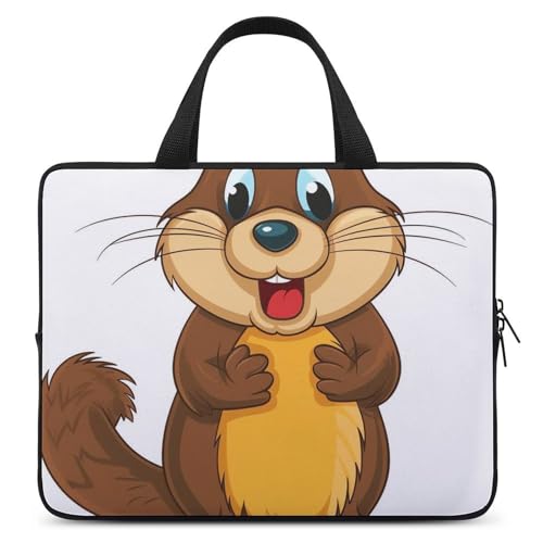 Cartoon-Laptop-Tasche, Motiv: Animierter Biber, langlebig, wasserabweisend, Notebook-Tasche für Computer oder Tablet Cartoon-Laptop-Tasche, Motiv: Animierter Biber, langlebig, wasserabweisend, Notebook-Tasche für Computer oder Tablet von AQRJLPM